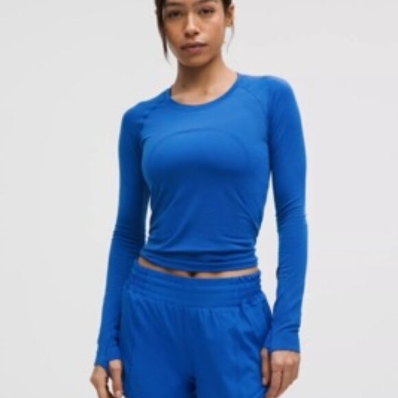 Lululemon Swiftly Tech Long Sleeve Shirt 2.0 Waist Length - Perfect Condition - Picture 2 of 9